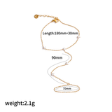 dainty 18k gold plated layered satellite chain bracelet