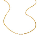 Elegant Stainless Steel 18K Gold Plated Cross Chain Necklace