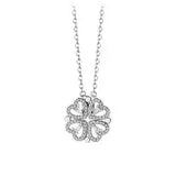 Lucky Heart  Shape cable chain Pendant Necklace