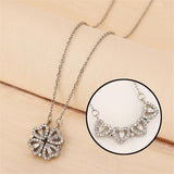 Lucky Heart  Shape cable chain Pendant Necklace